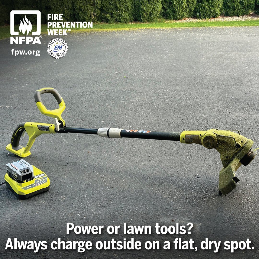 Charging something big like an e-bike, scooter, or power tool with a lithium-ion battery? Do it outside. Use a flat, dry area away from direct sunlight, anything wet, kids, or tripping hazards. Make sure your bike or device is secure so it doesn’t fall while charging.