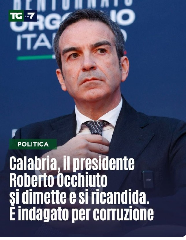 Misurelli77's tweet photo. In Calabria essere indagato per corruzione ti porta voti
Ci facciamo sempre riconoscere👍 https://t.co/lMAkN8Kuoq