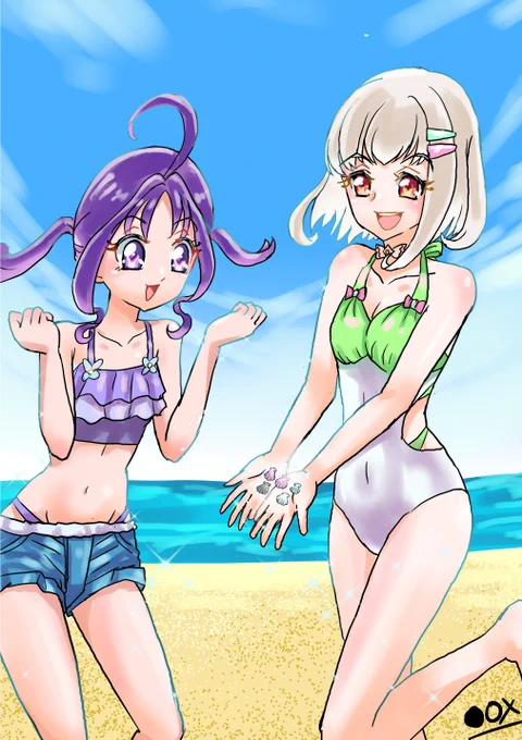 キミプリ35話夏の終わりの水着回よかった。。。v(強めの幻覚(≖ᴗ≖ )