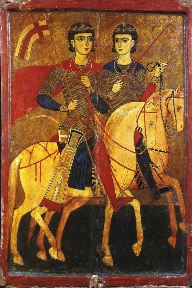 Saints Sergius and Bacchus Holy Martyrs and Companions in Christ.

Symbol of resistance... witnesses to a faith that bows to no empire and a dignity no humiliation can destroy.