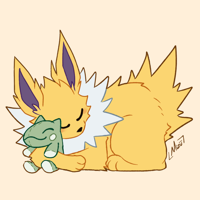 #Joltober      
N° 6
Such a spleepy head

#Joltober_Mizu  #Jolteon #Pokemon #Pokemonfanart