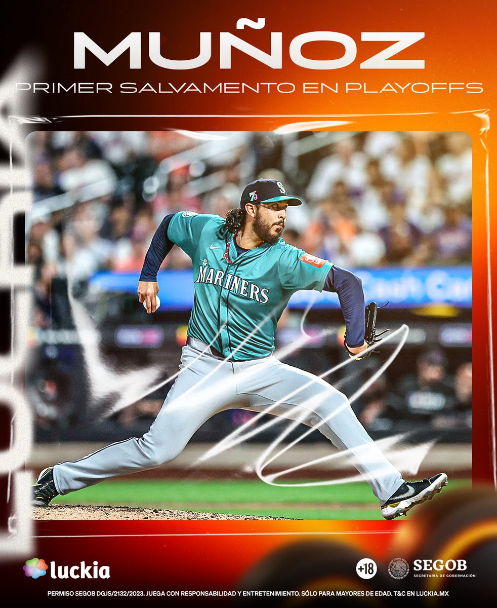 ¡"El plebe" en acción!🤠

🇲🇽Andrés Muñoz hizo su primer salvamento en Playoffs de MLB.

⚾️El de Los Mochis sacó en orden a Zach McKinstry, Javier Báez y Parker Meadows, para ganar el partido 3-2 y empatar la serie

Actualmente, ¿es el mejor pelotero mexicano?

#Mariners #elplebe