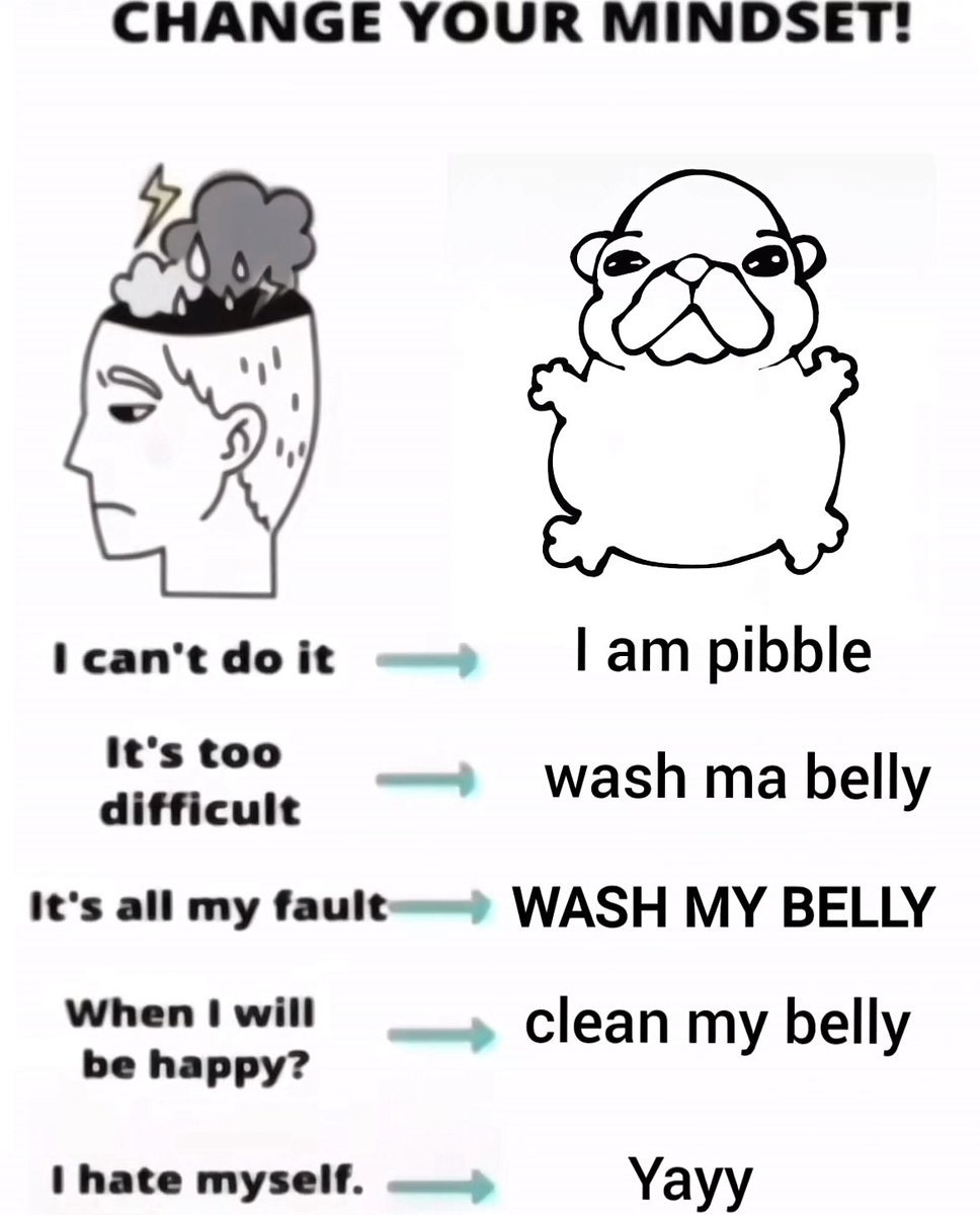 PibblePage's tweet image. change your mindset