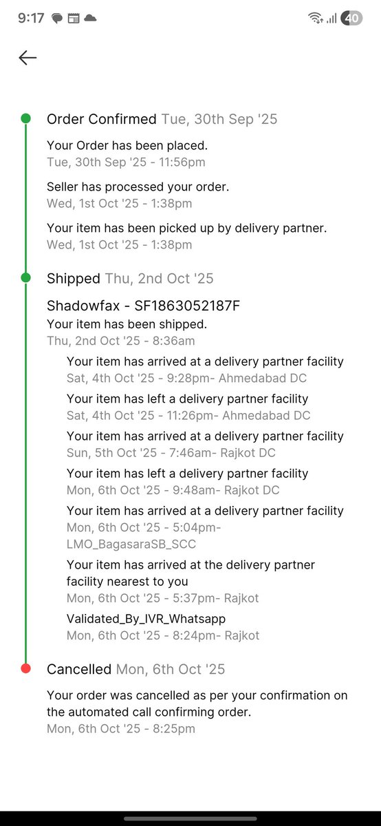 Ravi69725's tweet photo. @bharatt___ @Flipkart Although my product is not expensive as yours but I got scammed too. My order also got canceled saying I canceled through WhatsApp which os not true. I didn't get any call or message @Flipkart @flipkartsupport #biggestscam #flipkartscam https://t.co/AGd8HoVN79