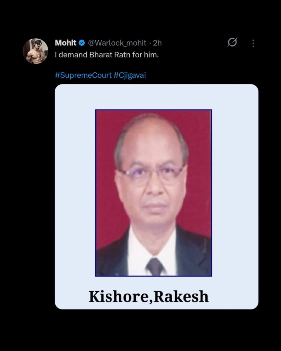unmutemohit's tweet photo. Hello @DelhiPolice

This Twitter user @Warlock_mohit is openly inciting violence and provoking people to assassinate the Chief Justice.

This is a serious and dangerous offence. It is a direct threat to the highest judicial authority of India.

This is an extremely serious matter that demands immediate legal action. Please treat this as a priority & ensure that those spreading such dangerous incitement are held fully accountable.