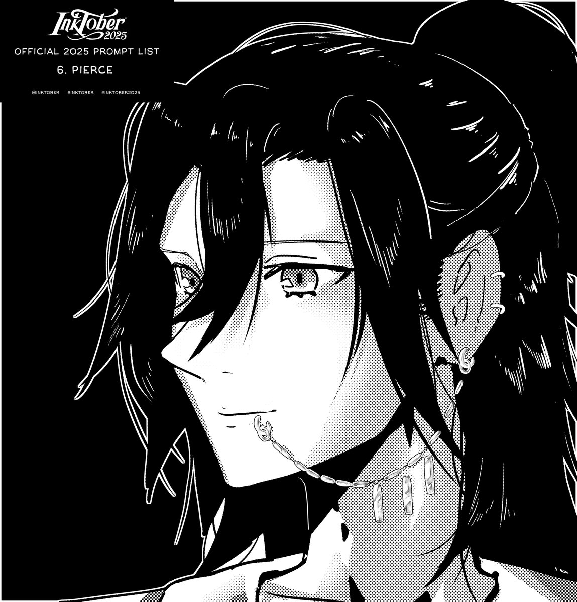 Day 6 -  ·:*¨༺ ♱𝐏𝐢𝐞𝐫𝐜𝐞♱ ༻¨*:·
#Inktober2025 #Inktober #horimiya #anitwt