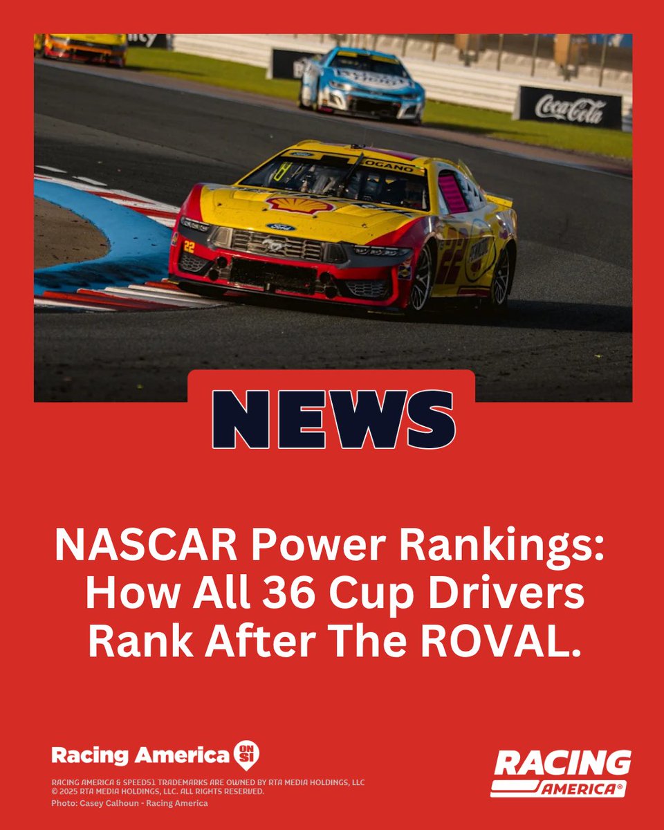 RacingAmerica's tweet image. Power shift at the ROVAL: @CBellRacing holds fast as @shanevg97 surges.

Read more: si.com/onsi/racing-am…