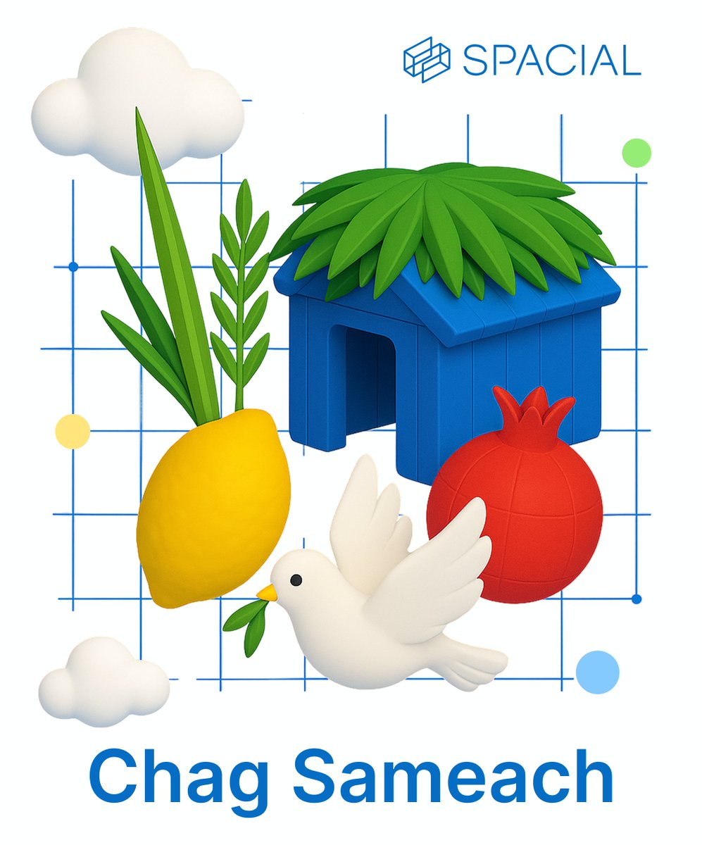 spacial_ai's tweet image. Wishing our friends, team, and community a happy and joyful Sukkot. May your sukkah be full of light and your holiday be full of peace. Chag Sameach from all of us at Spacial.

#Sukkot #ChagSameach #Spacial
