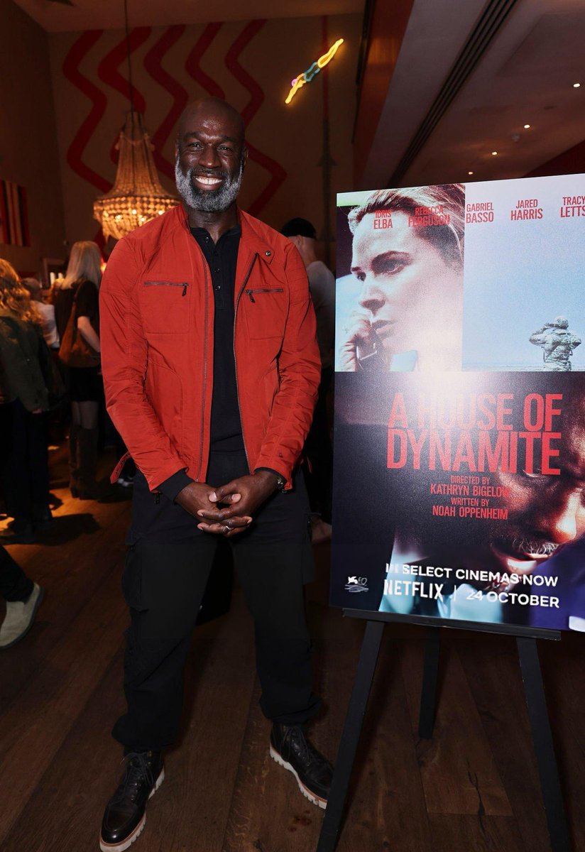 Steve Toussaint attends Kathryn Bigelow’s "A House Of Dynamite" Special Screening at The Ham Yard Hotel on October 4, 2025 in London.