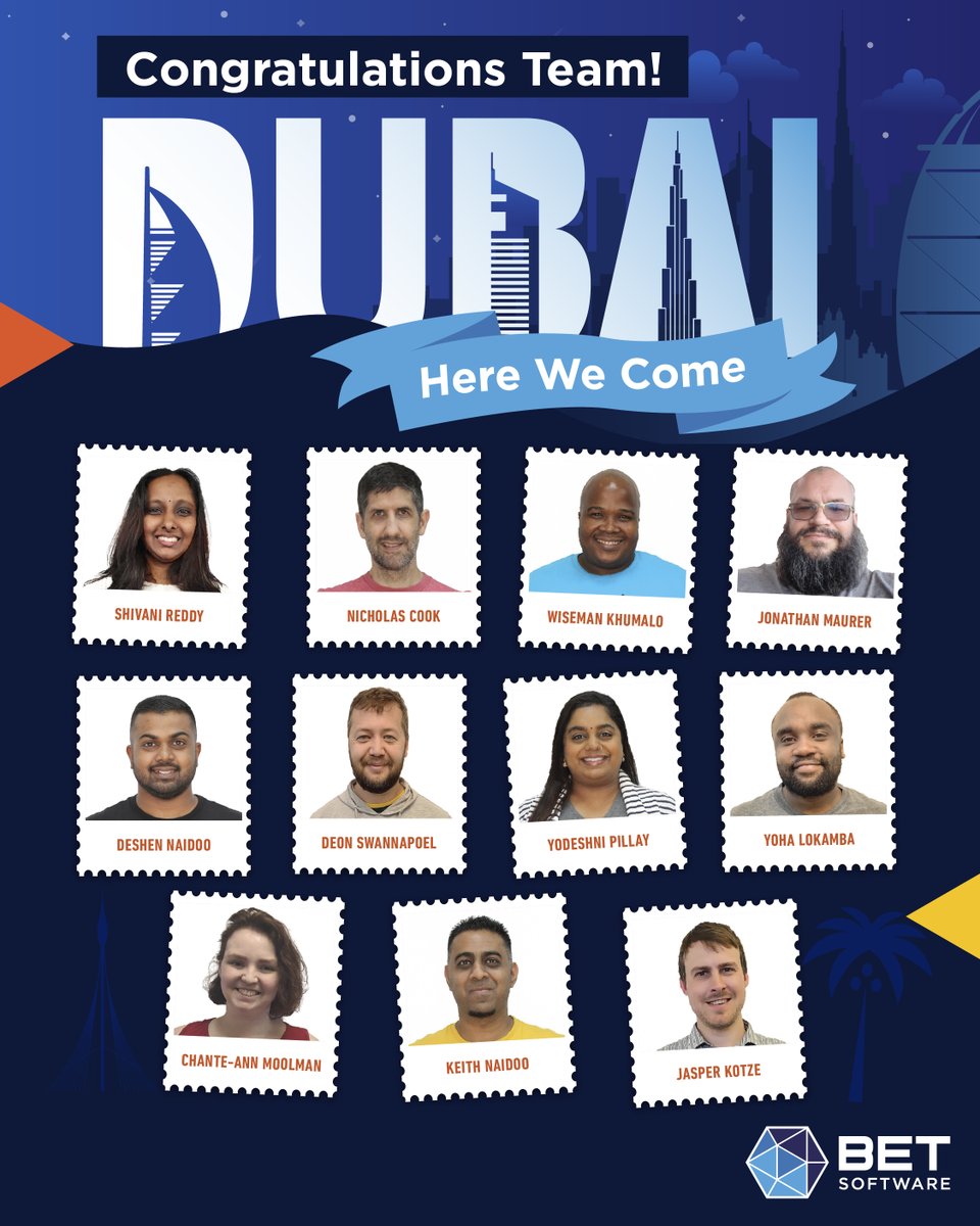 SoftwareBet's tweet image. Dubai bound! ✈️🌍 Our All-Stars are off on an International Development Trip, where learning, growth &amp;amp; global opportunities shine. 💡✨ 

#BETSoftware #BETAllStars #LifeAtBET #Dubai2025 #CareerGrowth