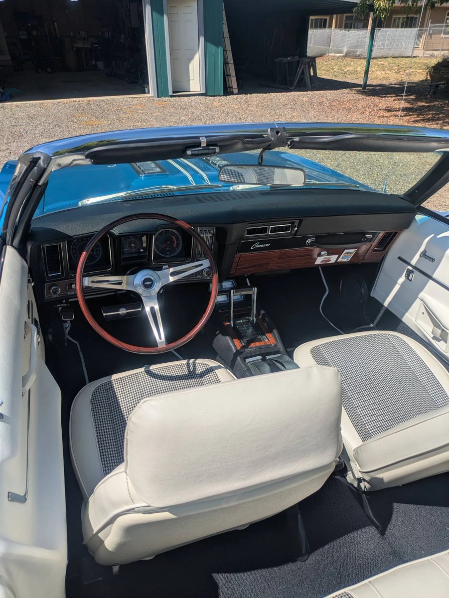 HemmingsNews's tweet image. Top down, Lemans Blue shining, and a ZZ4 crate motor under the hood—this ’69 Camaro Convertible is built to impress.

Available Now bit.ly/4nKILAV

#Hemmings #HemmingsFinds #ChevyCamaro #CamaroConvertible #MuscleCarMonday #ClassicChevy #CamaroNation #AmericanMuscle