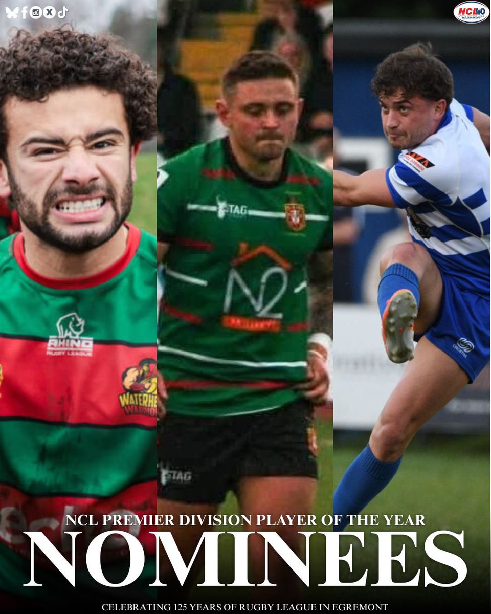 EgremontR's tweet photo. 𝐍𝐂𝐋 𝐏𝐋𝐀𝐘𝐄𝐑 𝐎𝐅 𝐓𝐇𝐄 𝐘𝐄𝐀𝐑

Prem Division Nominees
———————————

𝐊.𝐁𝐫𝐞𝐧𝐧𝐚𝐧 | @WaterheadARLFC 
𝐇.𝐖𝐢𝐥𝐥𝐢𝐚𝐦𝐬 | @westbowlingrlfc 
𝐉.𝐆𝐫𝐞𝐞𝐧𝐰𝐨𝐨�� | @siddalrl 

Congratulations to all the nominees from all of us at ‘The Mont’

#UpTheMont | #Since1900 https://t.co/AUcovZby9G