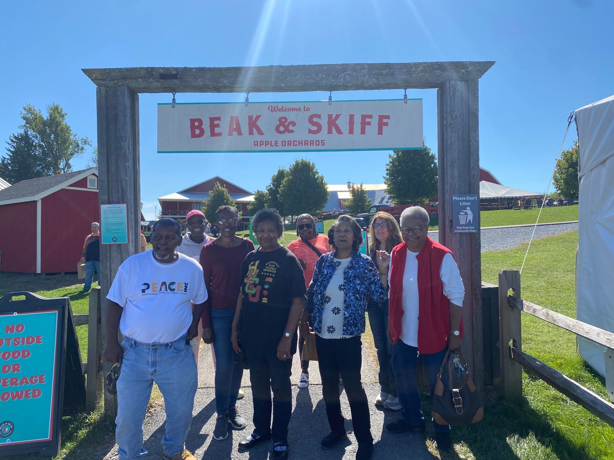 Last week, the Golden Age Social Club from the Eastside Family Resource Center enjoyed a delightful trip to Beak &amp; Skiff! 🍎☀️ They savored apple cider, warm cider donuts, and the crisp fall air — the perfect way to relax and connect. 🌳 

#PEACEIncSyr #FamilyServices