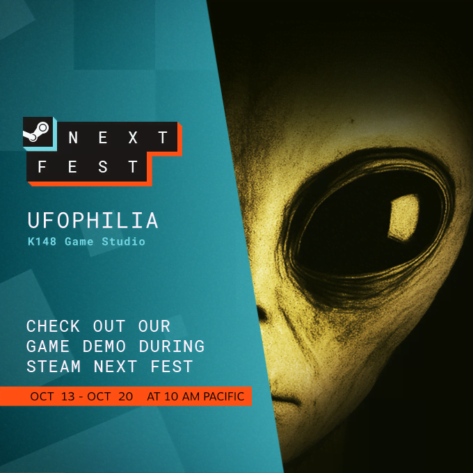 <a href="/som3cat/">3Cat</a> <a href="/StudiosIndigo/">Indigo Studios | Interactive Stories</a> 👽 UFOPHILIA ( <a href="/K148_GS/">K148 Game Studio</a> )

Something strange is watching you in the dark… 👀
Investigate alien encounters, capture evidence, and survive the unknown.

👉 store.steampowered.com/app/3851320?ut…