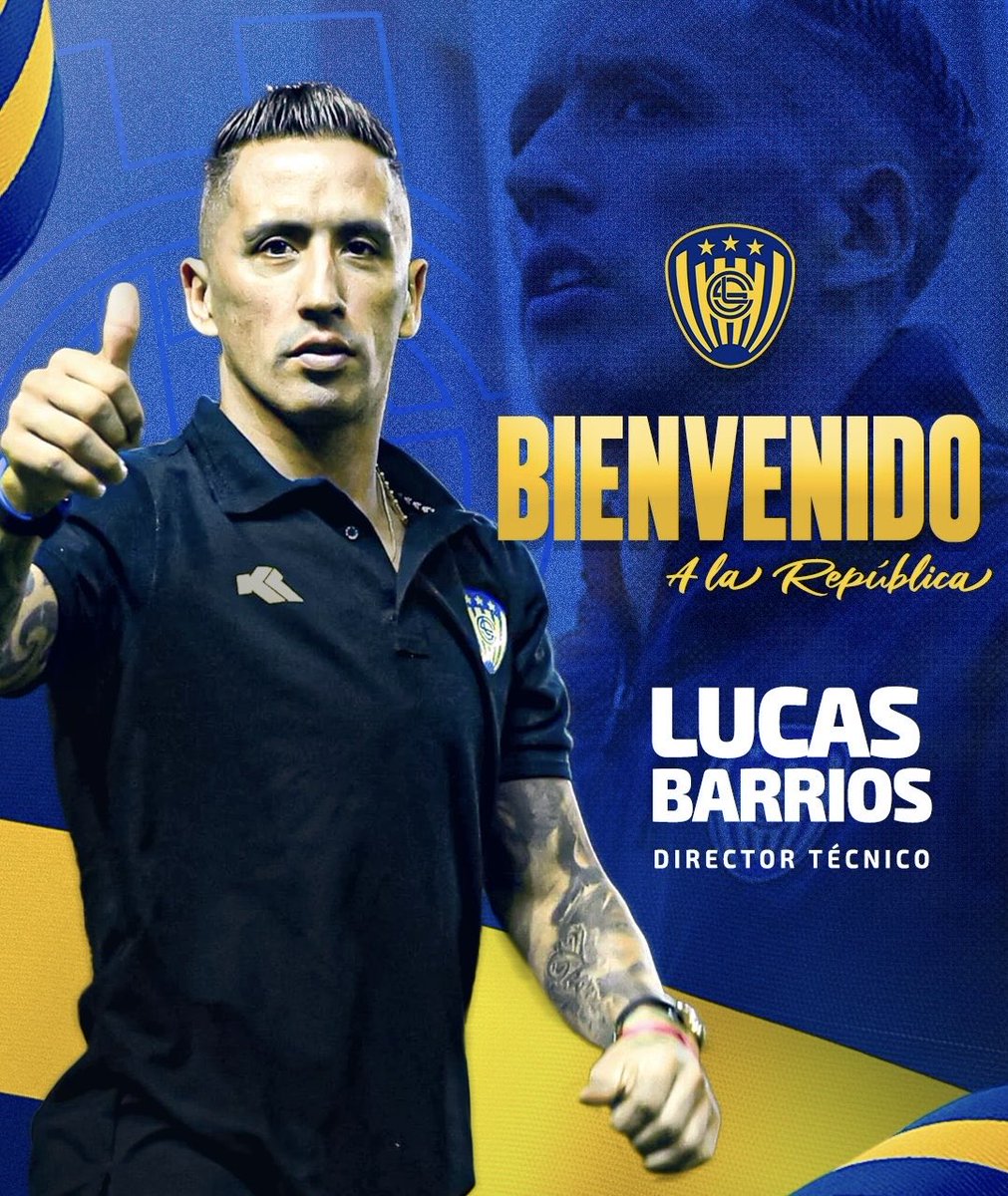 CLMerlo's tweet image. 🚨Lucas Barrios tendrá su primera experiencia como entrenador y será en Sportivo Luqueño.
*️⃣Firmó contrato hasta diciembre de 2026. Reemplaza a Julio César Cáceres.