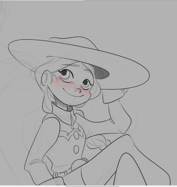 A little #wip of Jessie from #ToyStory I unfortunately never finished (but that I loved making ❤️) #ToyStory30 #fanart #sketch #pixar #Disney
