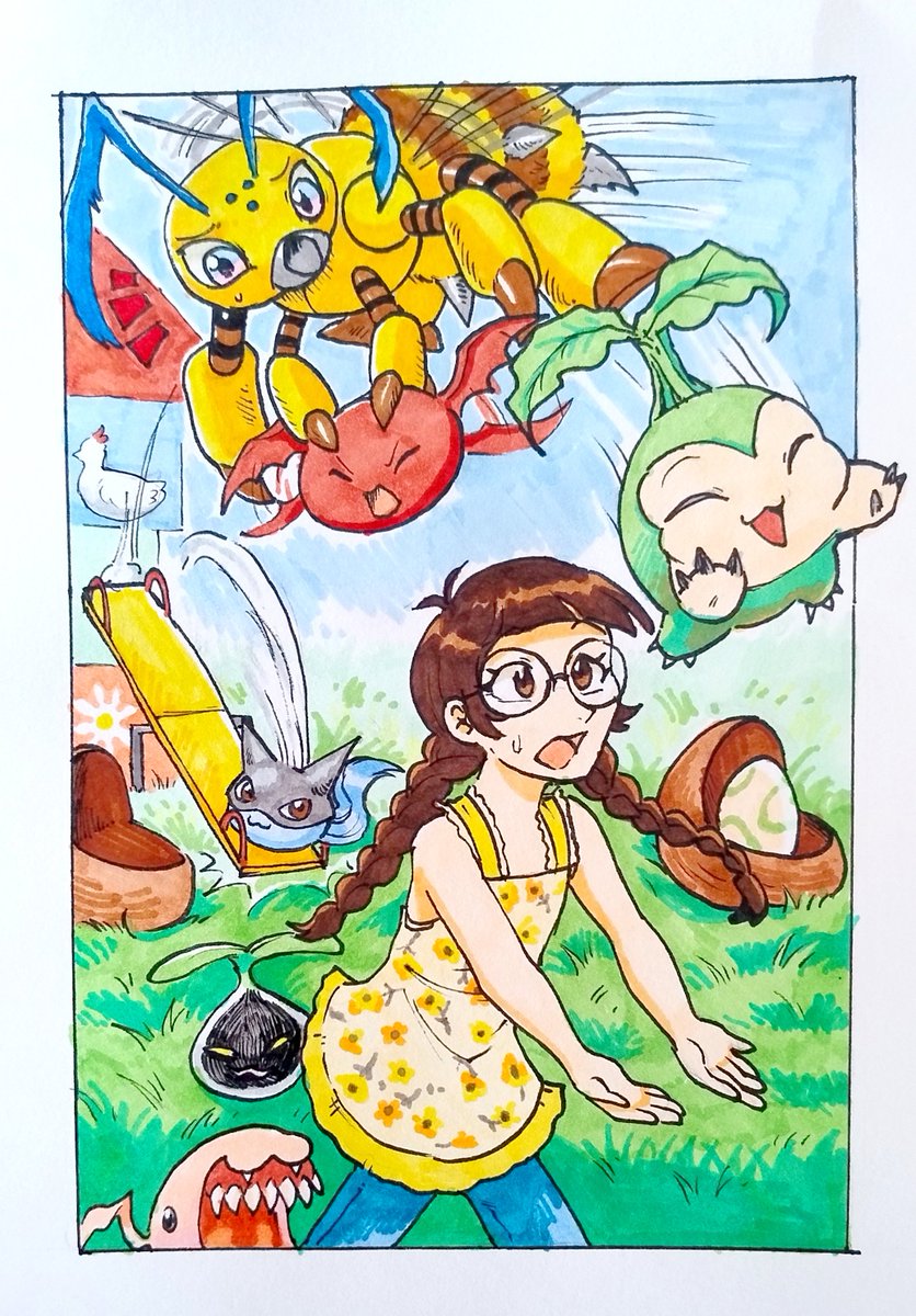 Feligriffin's tweet photo. Finished coloring this one, also~

#digimon #digitober #drawtober https://t.co/aA5JRnjiAg