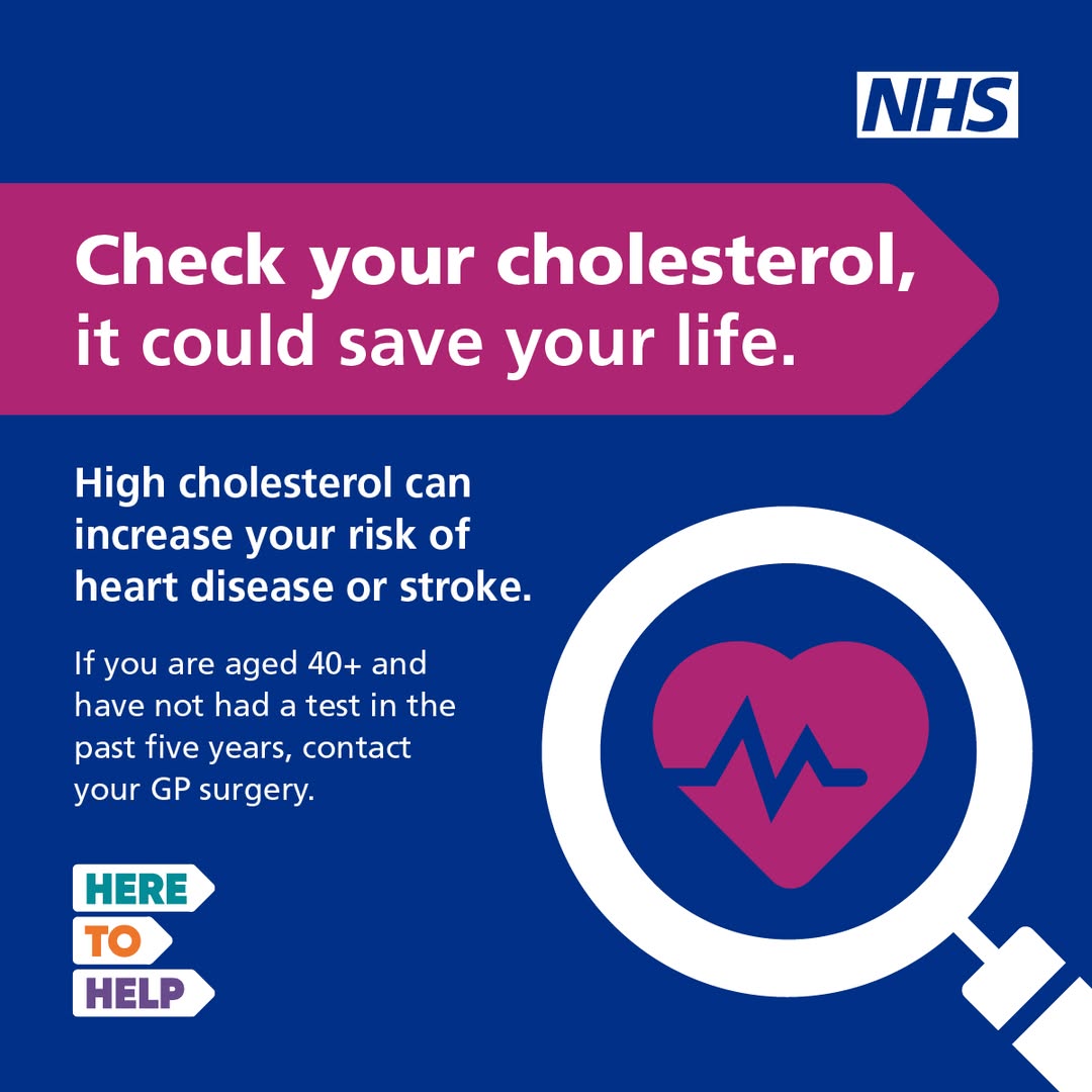 October is National Cholesterol Month. High cholesterol has no symptoms but can lead to heart attacks or strokes. Take control: eat well, stay active, and know your numbers. Learn more: heartuk.org.uk nhs.uk/conditions/hig… #HeartHealth