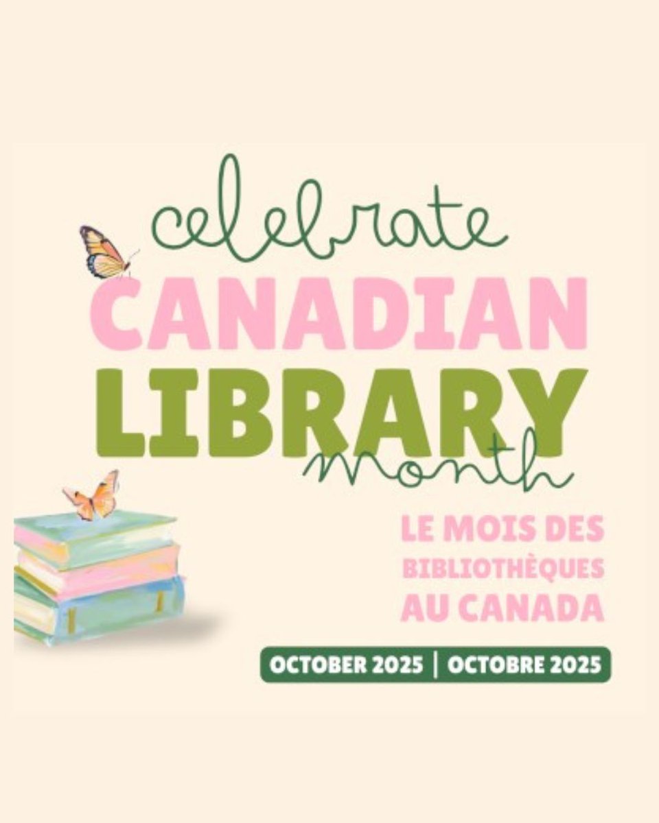 CamosunLibrary's tweet image. 📚✨ Happy Canadian Library Month! ✨📚
October is a time to celebrate the transformative power of libraries across the country. From free access to information and technology to welcoming spaces for learning, creativity, and community—libraries do it all! 💡💬