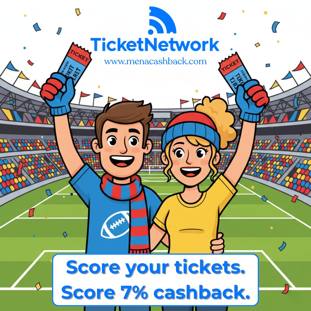 CashbackMena's tweet image. 🎟️ Get tickets to concerts, sports &amp;amp; theater with TicketNetwork! Earn 7.00% cashback.
👉 menacashback.com/store/ticket-n…

#TicketNetwork #MenaCashback #EventTickets #CashbackSavings #ConcertDeals #SportEvents #TheaterTickets #SmartShopping #CashbackOffers #LiveEvents