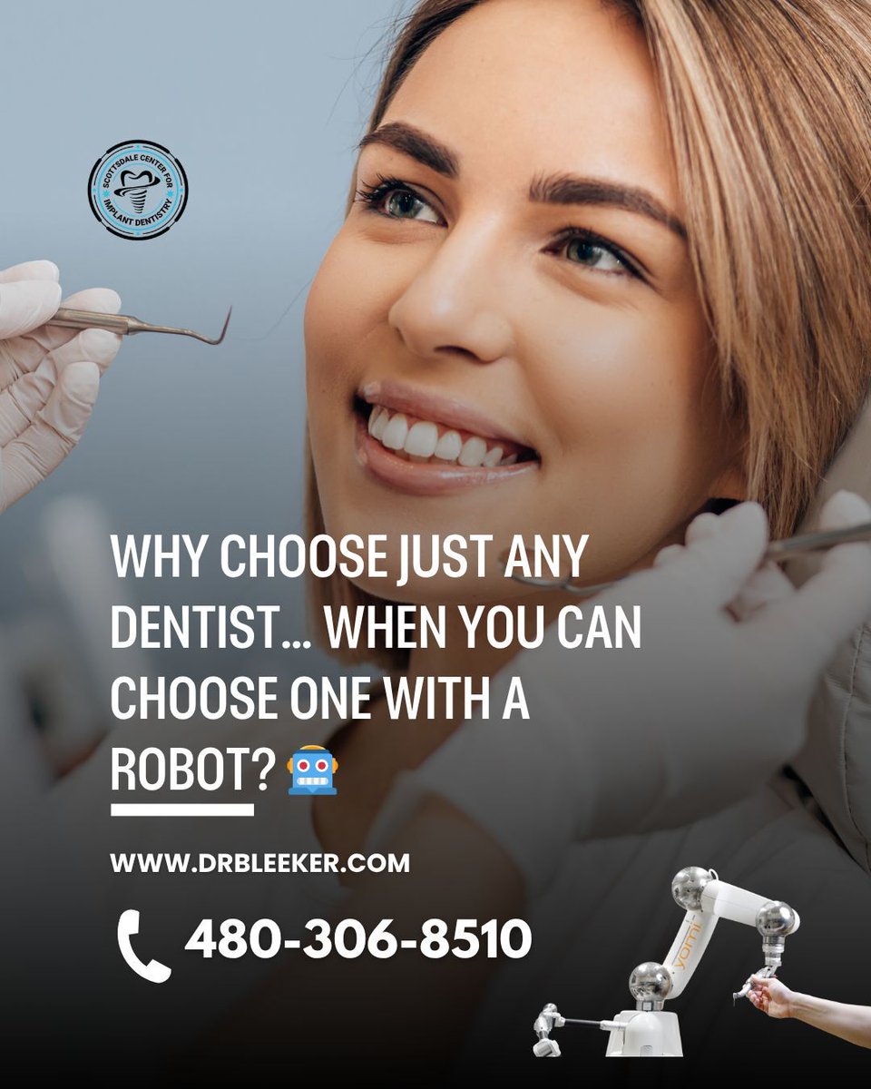 ScottsDentistry's tweet photo. Choosing a dentist who uses the Yomi Robotic System means choosing precision, comfort, and confidence.

Here’s why patients love Yomi-guided care:
✅ Unmatched Accuracy
✅ Minimally Invasive
✅ Personalized Precision
✅ Peace of Mind

💻 https://t.co/vdlkP4vbRP 
Yomi #DentalRobot https://t.co/klZMPvOdH6