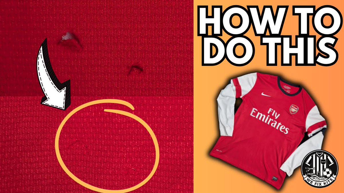 🚨New Tutorial Alert🚨
Got holes in your beloved #footballshirts ? Want to know how we mend them invisibly? Then check out our latest video release (link in bio), where we restore this beautiful <a href="/Arsenal/">Arsenal</a> shirt back to its original state.

#FootballShirts #KitRestoration
