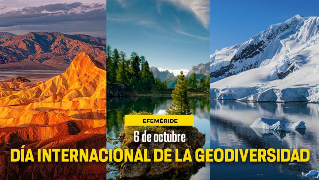 La geodiversidad abarca minerales, montañas, fósiles, suelos, topografía e hidrología de la Tierra 🌎. #UnDíaComoHoy se conmemora el Día Internacional de la Geodiversidad 🏞️, a fin de promover una mejor comprensión de los procesos dinámicos de nuestro planeta.