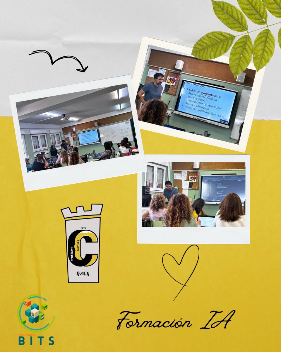 CEIPCOMUNEROSAV's tweet image. 📢 ¡Comenzamos la formación en Inteligencia Artificial para el profesorado! 🤖📚 Dentro del itinerario TIC del centro. Apostamos por la innovación educativa. Gracias a @AlfoAlm por compartir su conocimiento y al @CFIE_Avila #Familiacomuneros #centrosBITS 💛
