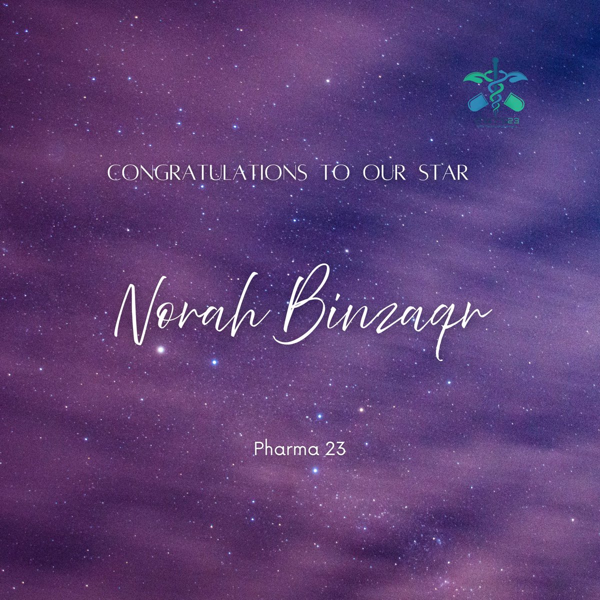 Pharma23Kau's tweet image. بكـل اعتـزاز نبـارك لـ نجمتنـا
" نــوره بن زقــر 💜 "
حصـولهـا على لقب نجمة كلية الصيدلة 🌟

استحقاق يعبّر عن تميزهـا ونتمنى لها النجاح والتوفيـق في رِحلـة نجمة الجامعـة 🎖️