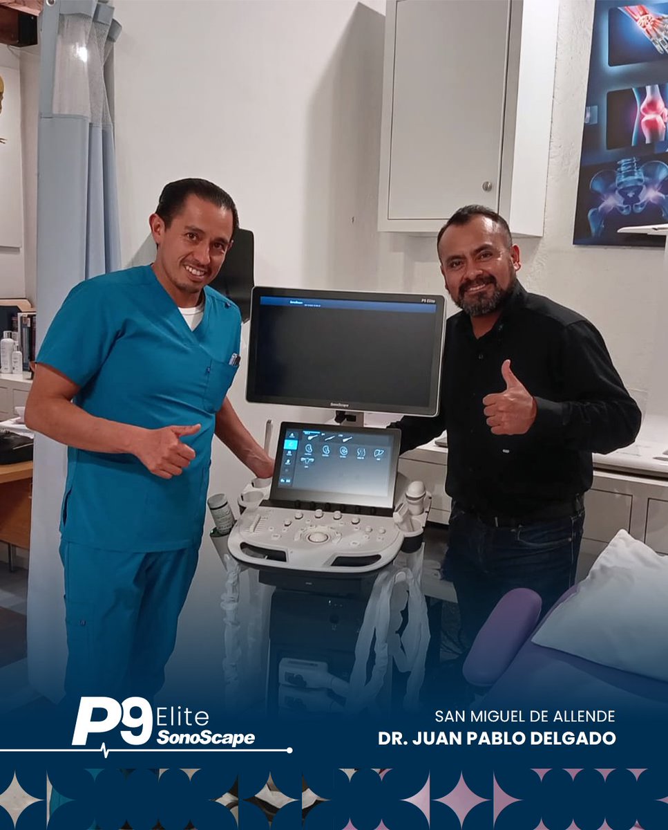 🚀 ¡Dr. Juan Pablo Delgado, bienvenido al poder del ultrasonido inteligente! 🚀

Con su nuevo SonoScape P9 Elite, da un gran paso hacia la precisión, la velocidad y la excelencia diagnóstica que marcan la diferencia en cada estudio.

✨ Este equipo combina tecnología avanzada y