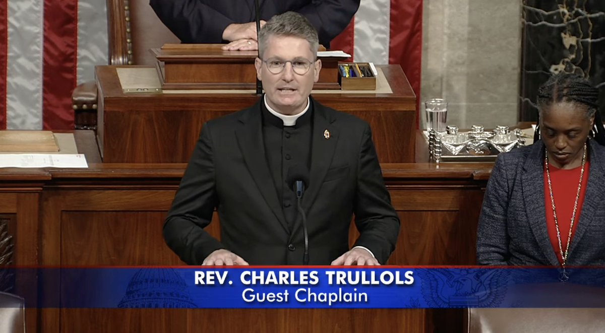 Last week, our own Fr. Charles Trullols had the honor of opening the U.S. House of Representatives in prayer. 🙏
 
We’re grateful for this beautiful moment of faith and witness in our nation’s Capitol. Watch the full prayer here: loom.ly/IjZ2i_8
