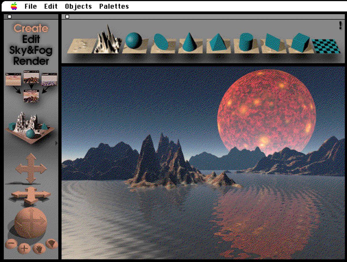 Tonight will be the biggest and brightest moon of the year. We'll see the Harvest Supermoon peak at 11:47 PM eastern time tonight. Here's a recreation in Bryce 3D.