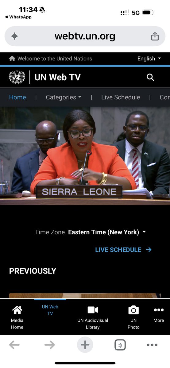 mogca_sl's tweet photo. During the debate on Women Peace &amp; Security today, I urged everyone to ‘invest in a future where women and girls live as equals, a future defined by peace, stability, and opportunity for every man, woman, boy, and girl’. https://t.co/OYTv1wBxyQ
