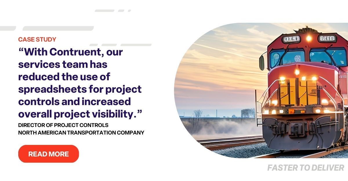 contruent's tweet image. Global transportation leader eliminated spreadsheet dependency and achieved precision and speed in project cost reporting. Centralized data = better decisions.
Discover: hubs.ly/Q03LVv700 #ProjectControls