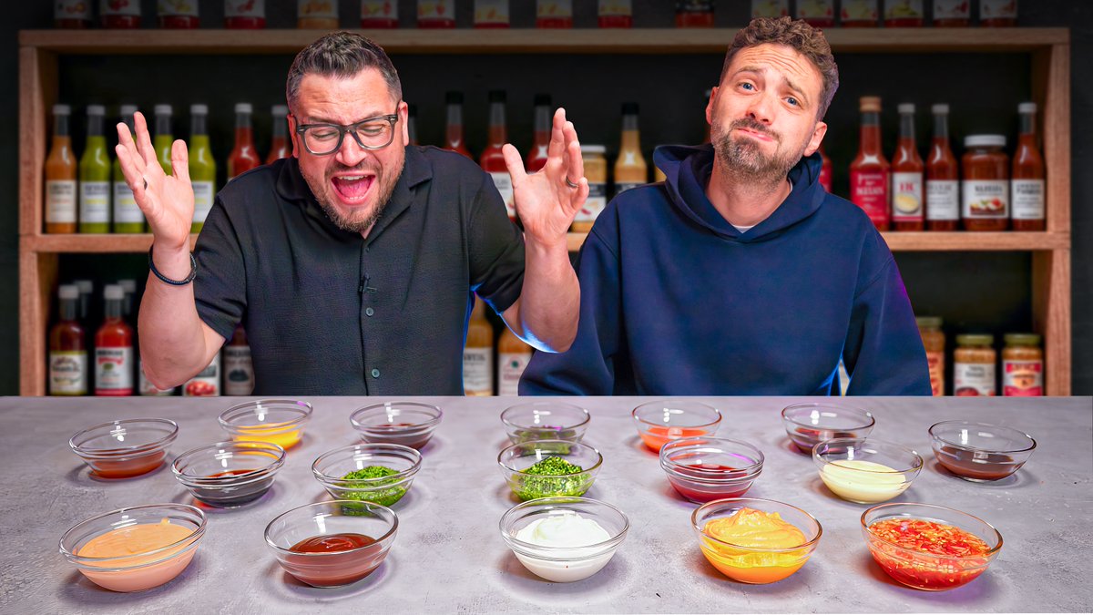 NEW VIDEO 🚨

Today Jamie and Barry go head-to-head to try and guess the sauce!! Play along and let us know how many you get right?

Watch now: youtu.be/LcmPrZAx1Uo?si…