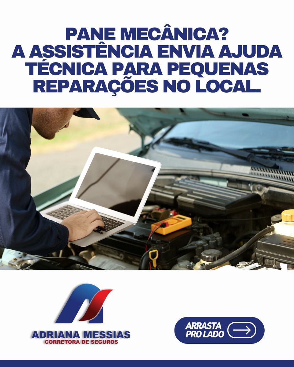 ASCorretora's tweet photo. Imprevistos acontecem — mas com o seguro certo, você nunca fica na mão! 💪

A Adriana Messias Corretora tem planos completos pra garantir sua tranquilidade em qualquer situação.

👉 Arrasta pro lado e descubra tudo o que a assistência 24h pode fazer por você!

#Seguro https://t.co/4wPPfEZJKv