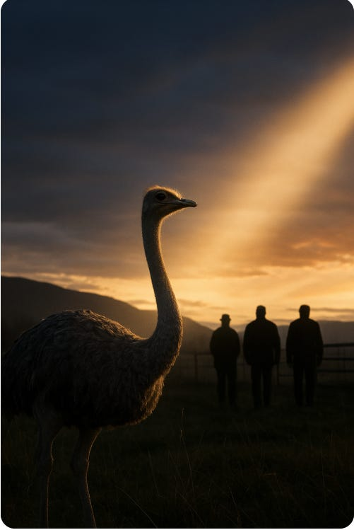 HeyHeyShirley's tweet photo. "Karen [Espersen] once said, “I told my kids that these ostriches are going to do something amazing for the world one day!!” Today, that prophecy feels unbearably true. Because in their suffering, these birds have lit a torch - exposing actions that are usually done in secret." https://t.co/ScZ3U9bFg5?
@seingunt @ShareawareCdn @rightblend  @chrisdacey @DreaHumphrey @OdessaOrlewicz @nancydgiddings @nancyvictoria @RealAndyLeeShow
