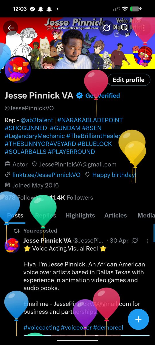 Jesse Pinnick - Voice Actor tweet media
