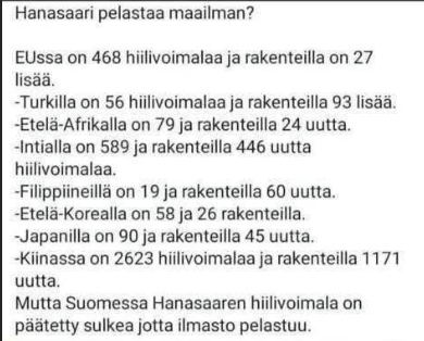 MinnaMkinen6's tweet photo. Koko maailma on suomalaisten varassa.

Kantakaamme vastuu!

Stop Hanasaari! https://t.co/hOcq242aNk