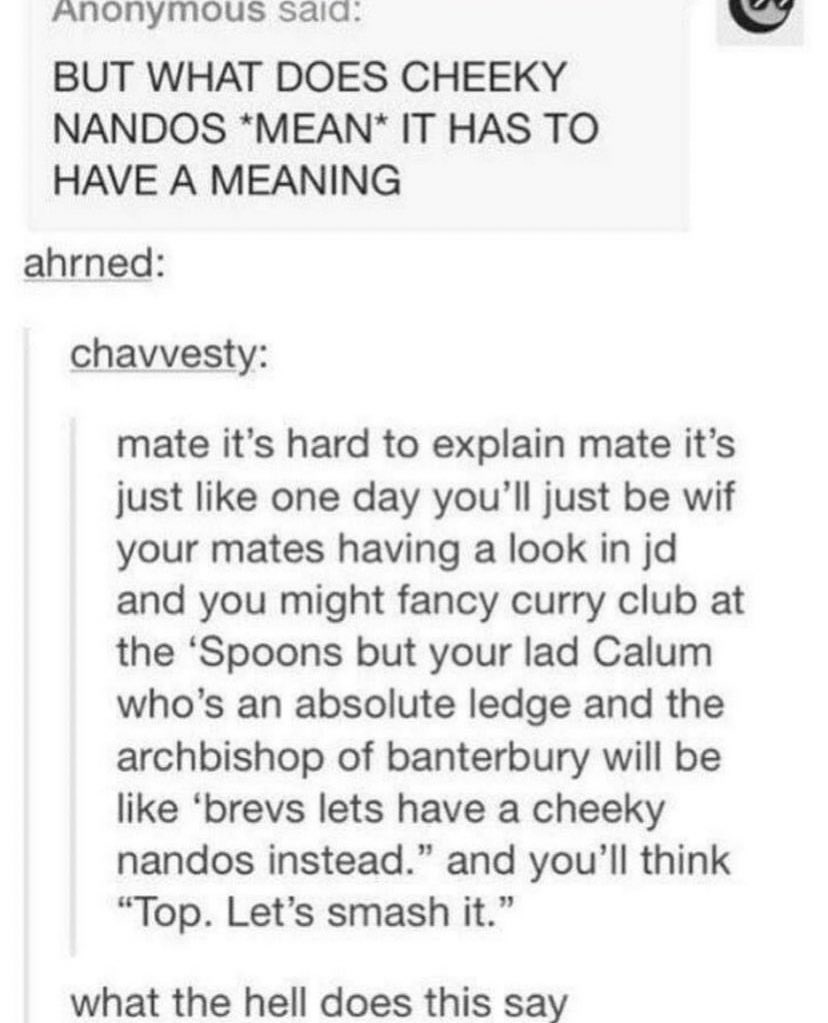 British culture at its finest 😂