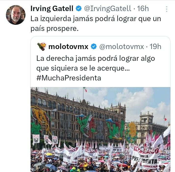El_Muchachotris's tweet photo. Oye @IrvingGatell, si la derecha es prosperidad según tú, ¿Por qué en México durante 80 años que gobernaron, lo único que prosperó fue la pobreza, la desigualdad y la violencia, tanto así que el pueblo decidió cambiarlos por la izquierda? https://t.co/M5jtxhvjMS