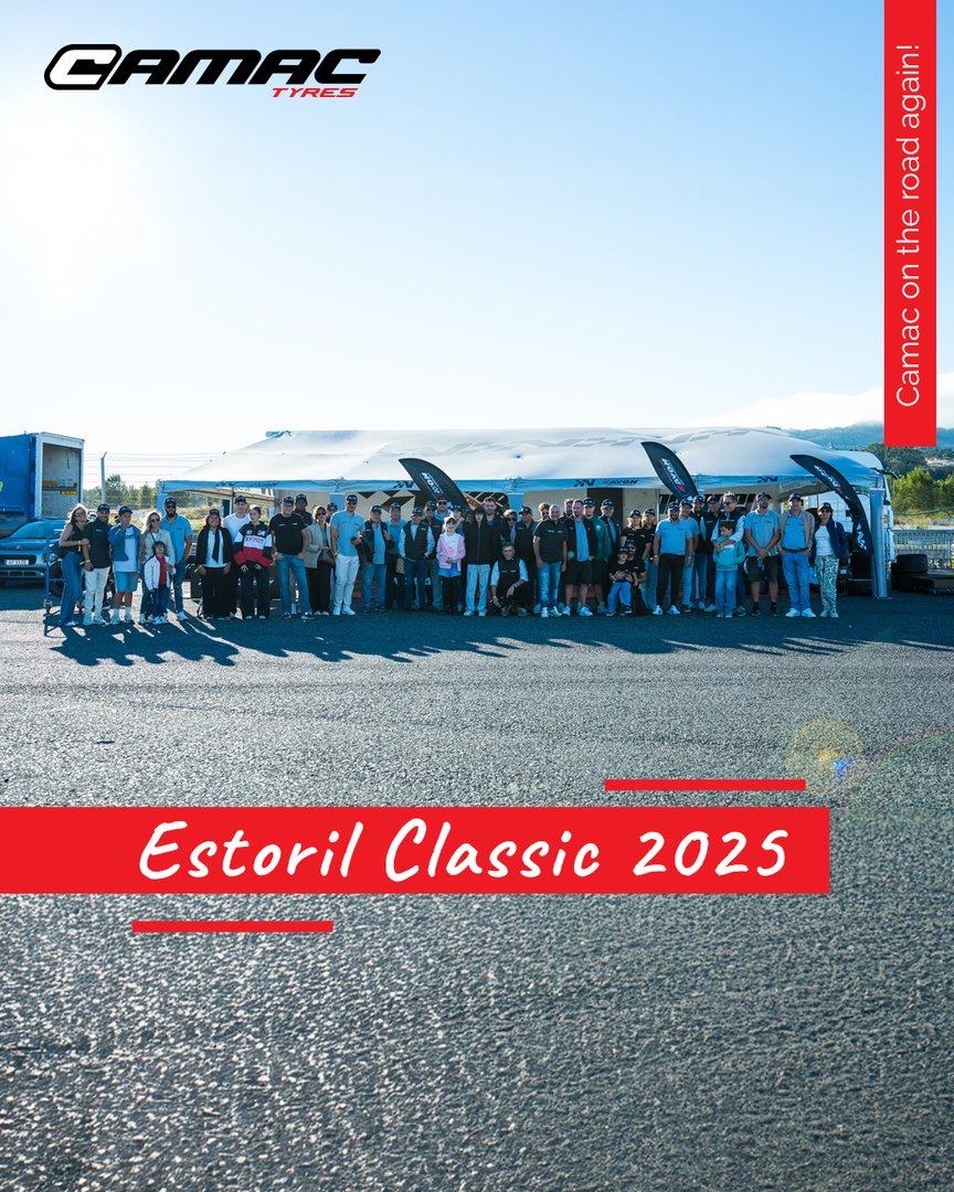 CamacTyres's tweet photo. Last weekend, part of our team had the incredible opportunity to attend the Estoril Classic and witness something truly special: our tyres in action on the track! 

👏 Thank you to everyone who is part of this journey — both inside and outside the factory!

#CamacTyres https://t.co/otzyNYwSRs