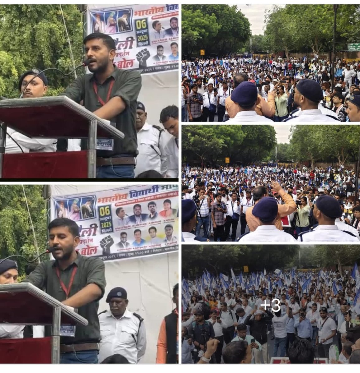 पुलिस और सरकार के भारी विरोध के बाद भारतीय विद्यार्थी मोर्चा के द्वारा जनाक्रोश जंतर मंतर पर देखणे को मिला, देशभर से हजारों छात्र सामील हुए.
#शिक्षा_स्कूल_रोजगार_बचाओ_रैली जोश के साथ सफल हुई।