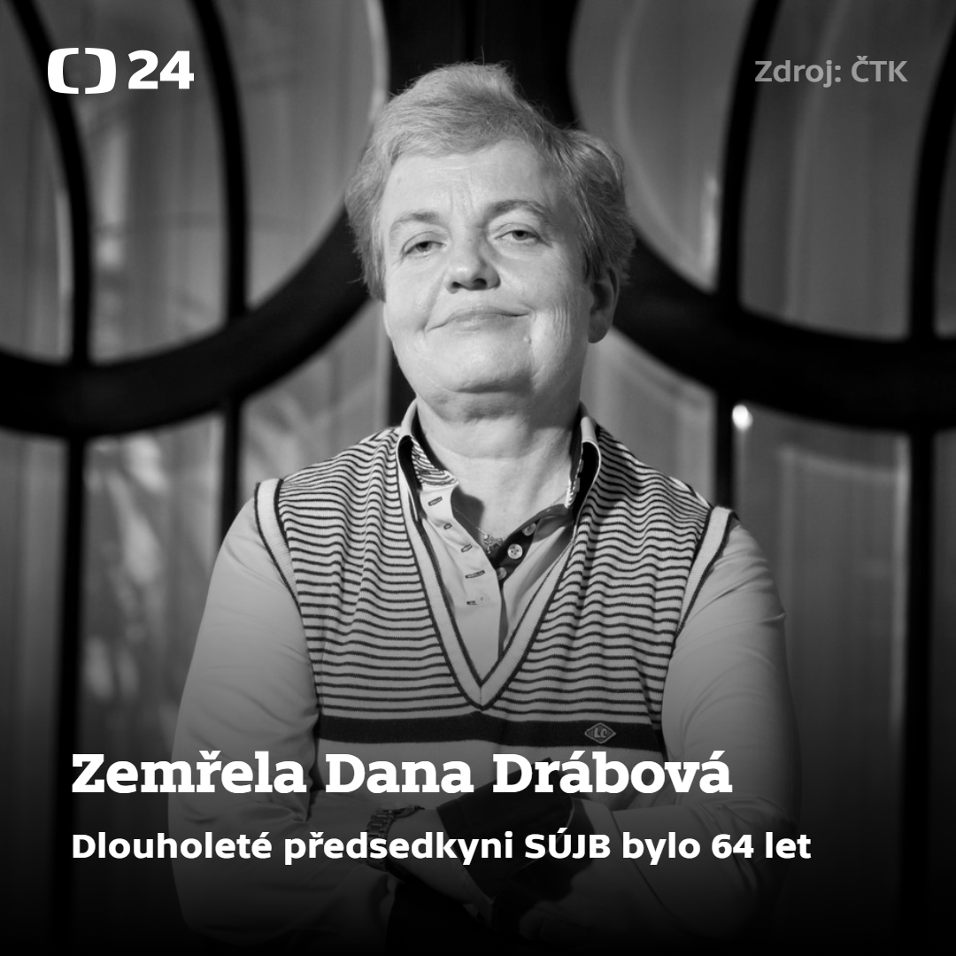 CT24zive's tweet photo. Ve věku 64 let v pondělí zemřela dlouholetá předsedkyně Státního úřadu pro jadernou bezpečnost (SÚJB) Dana Drábová. Odešla doma po krátké těžké nemoci v kruhu nejbližších. Prezident Petr Pavel napsal, že odešla osobnost, která pro bezpečí naší země vykonala opravdu výjimečnou práci.