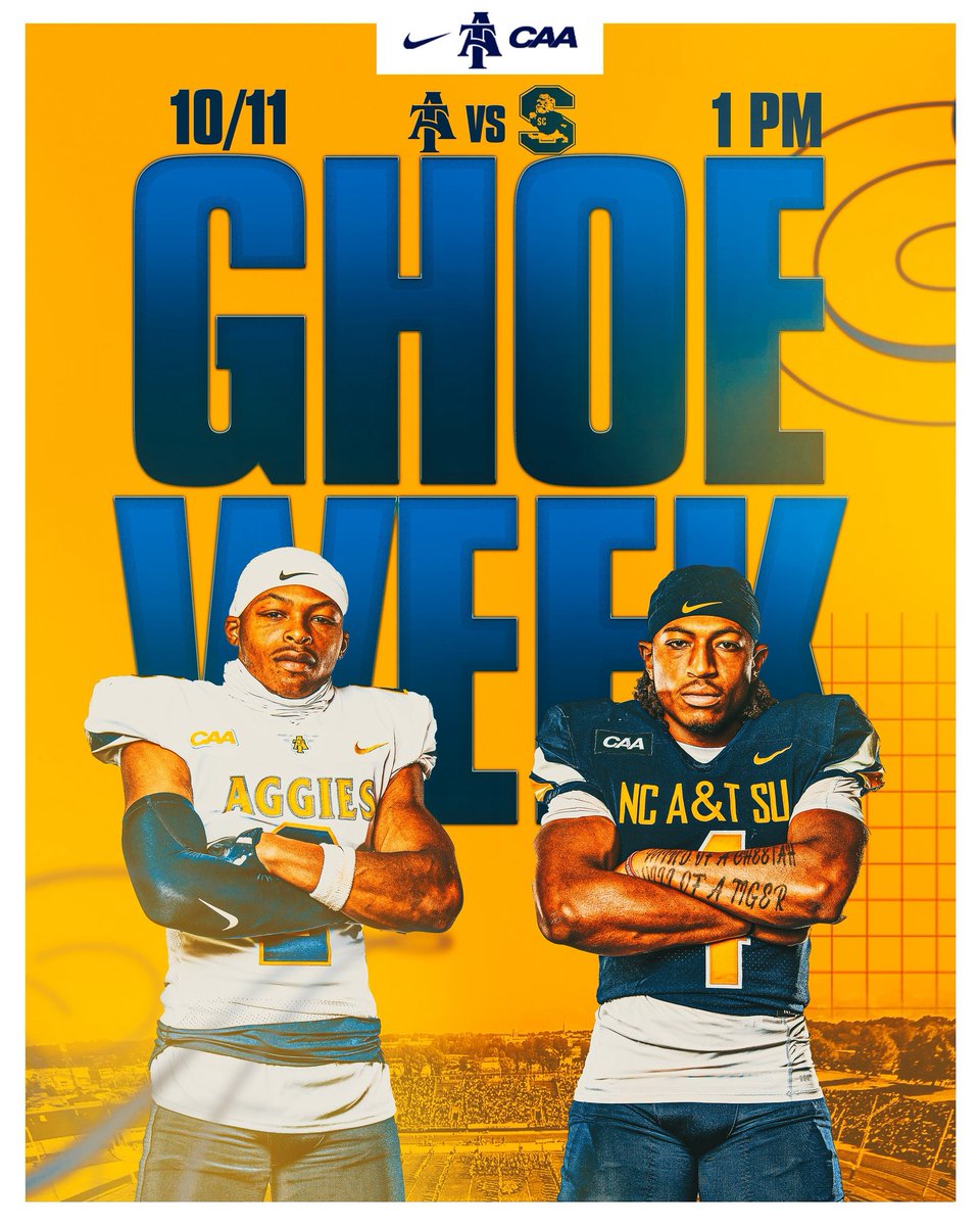 It’s Game Week and Happy Homecoming Yall!! #GHOE

#AggiePride | #PoundTheStone | #CAAFB