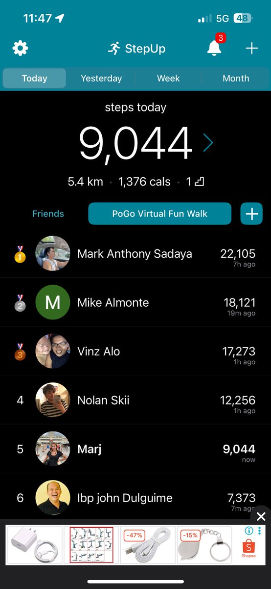 itsmarjofficial's tweet photo. Chill day 5, a very rainy day.
Rank 5 with 9k steps 😂

81 days til’ Christmas 🫶🏻

#PokemonGo #PoGoVirtualFunWalk #walking #stepup https://t.co/Y3JmAhlNi8