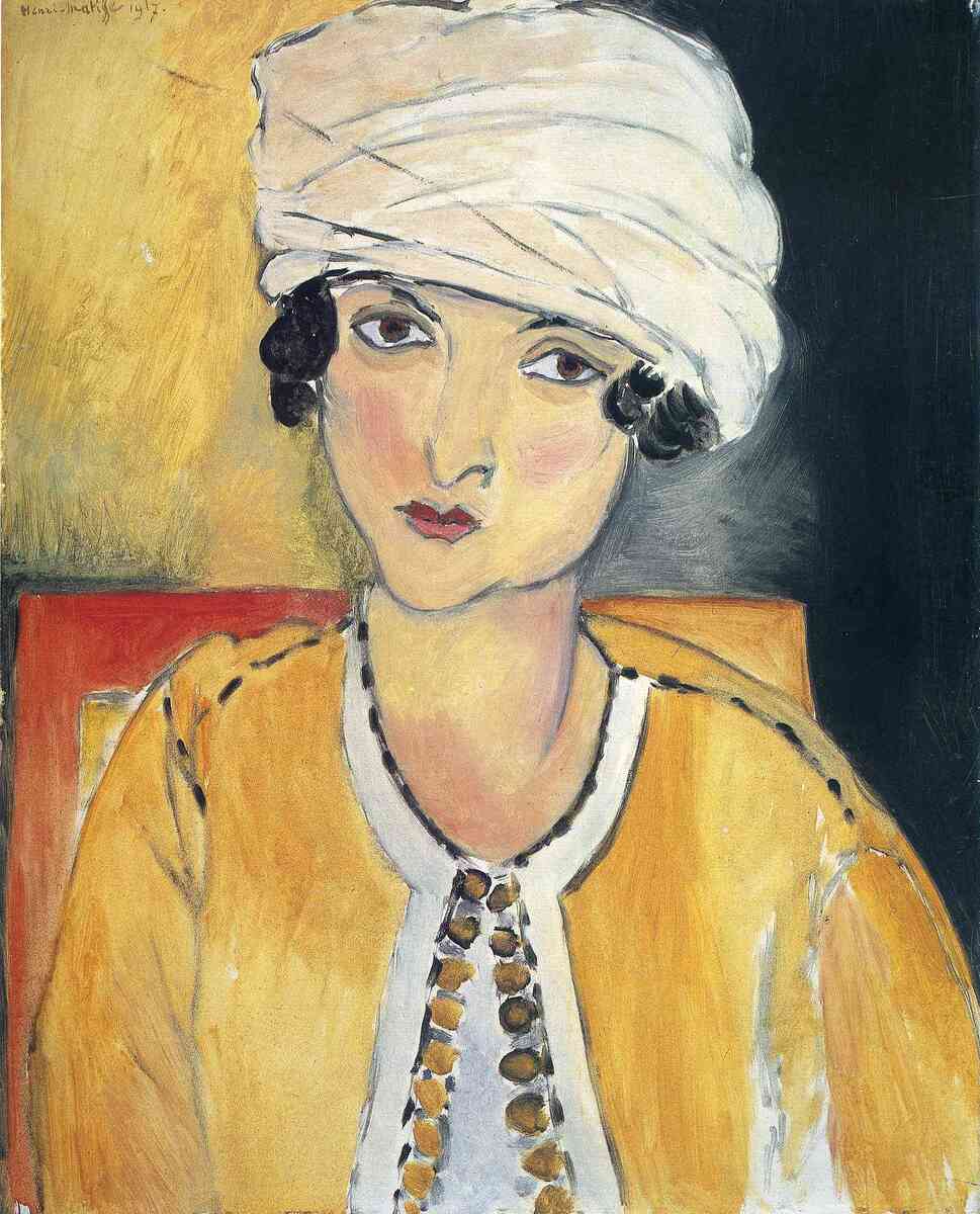 Lorette with Turban and Yellow Vest, 1917 #artbots #matisse