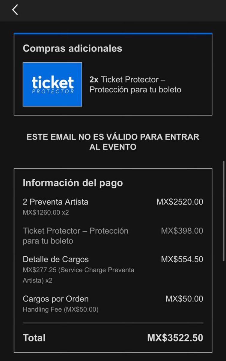 andresRdz_'s tweet photo. Hola! @mx_tickets Me ayudas a promover estos boletos! 

Tengo 2 boletos para Swedish House Mafia en la plaza de toros en tendido B, los vendo al precio de venta, adjunto imagen de compra. Graciaaas! https://t.co/nGRks8fhSR