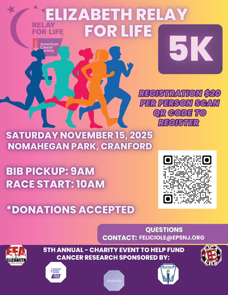 Elizabeth Relay for Life 5K