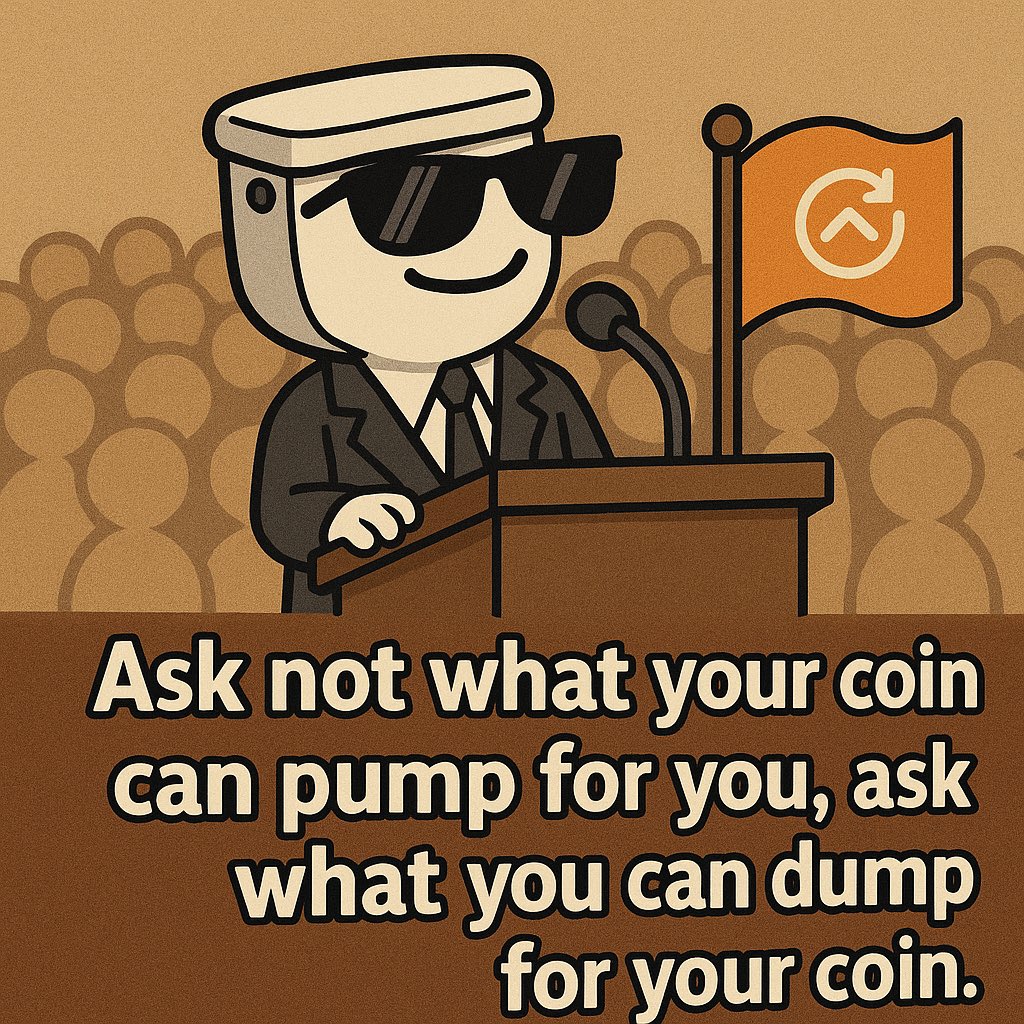dumparmy's tweet image. History remembers great speeches.
We remember great dumps. 💩🚽

Ask not what your coin can pump for you —
ask what you can dump for your coin.”

#DumpFun #DegenWisdom #WenDump